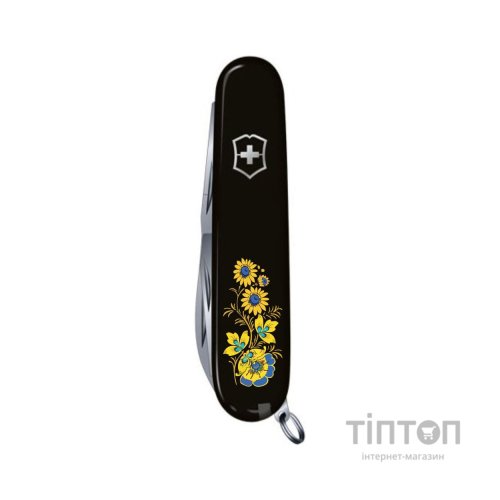Ніж Victorinox Spartan Ukraine Black "Квіти" (1.3603.3_T1050u)