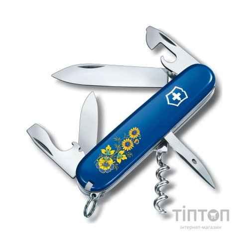 Ніж Victorinox Spartan Ukraine Blue "Квіти" (1.3603.2_T1050u)