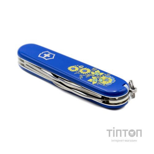 Ніж Victorinox Spartan Ukraine Blue "Квіти" (1.3603.2_T1050u)