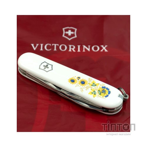 Ніж Victorinox Spartan Ukraine White "Квіти" (1.3603.7_T1050u)