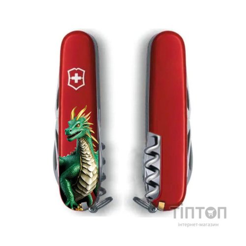 Ніж Victorinox Spartan Zodiac 91 мм Зелений дракон (1.3603_Z3340u)
