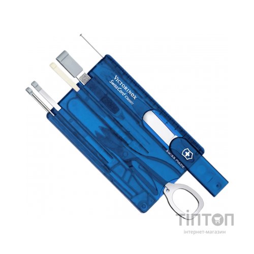 Ніж Victorinox SwissCard Transparent Blue (0.7122.T2)
