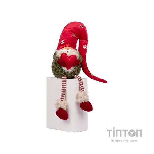 Новорічна фігурка Novogod`ko Гном з серцем, 51 см (973728)