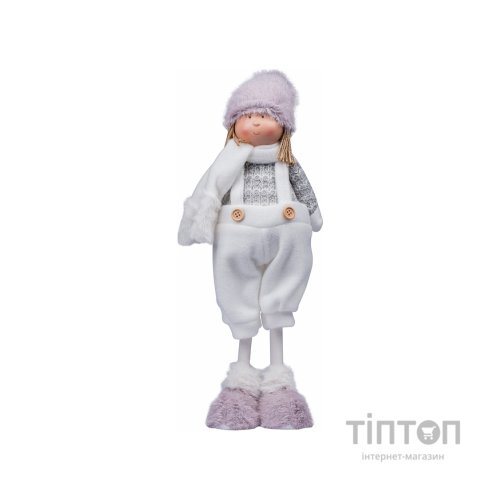 Новорічна фігурка YES! Fun дівчинка новорічна 50 см, пурпурна (973606)