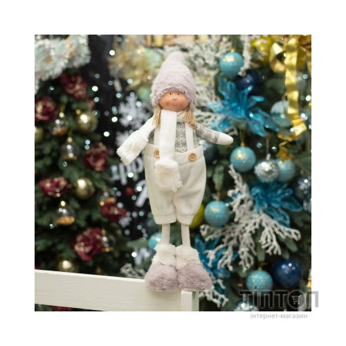 Новорічна фігурка YES! Fun дівчинка новорічна 50 см, пурпурна (973606)