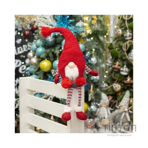 Новорічна фігурка YES! Fun Гном новорічний 50 см, червоного кольору (973617)