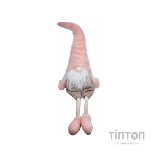 Новорічна фігурка YES! Fun Гном новорічний 60 см, рожевого кольору (973615)