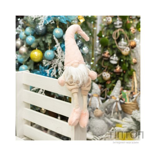 Новорічна фігурка YES! Fun Гном новорічний 60 см, рожевого кольору (973615)