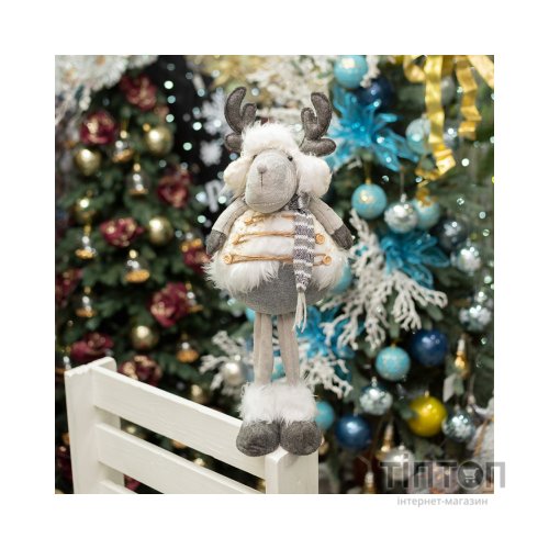 Новорічна фігурка YES! Fun Олень новорічний, 45 см, білий (973610)