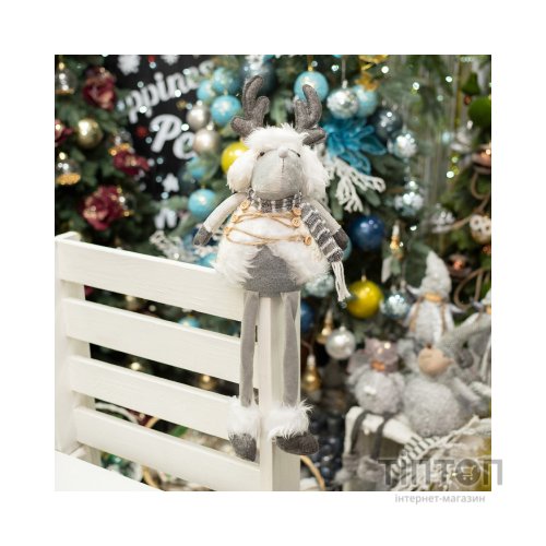 Новорічна фігурка YES! Fun Олень новорічний, 54 см, білий (973611)