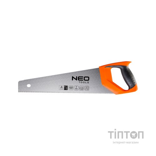 Ножівка Neo Tools по дереву, 400 мм, 7TPI (41-031)