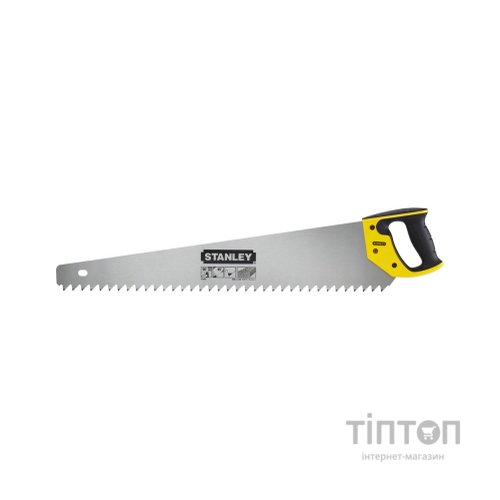 Ножівка Stanley із загартованим зубом по пінобетону, L=650мм, 1,2 tpi (1-15-441)