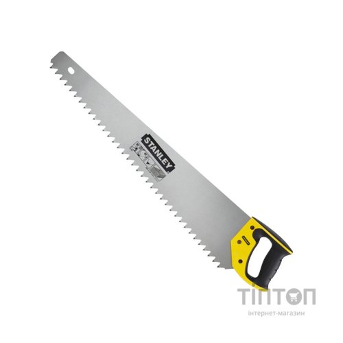 Ножівка Stanley із загартованим зубом по пінобетону, L=650мм, 1,2 tpi (1-15-441)