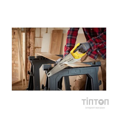 Ножівка Stanley SHARPCUT із загартованими зубами, L=380мм, 11 tpi. (STHT20369-1)