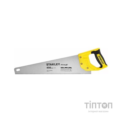 Ножівка Stanley SHARPCUT із загартованими зубами, L=450мм, 11 tpi. (STHT20370-1)