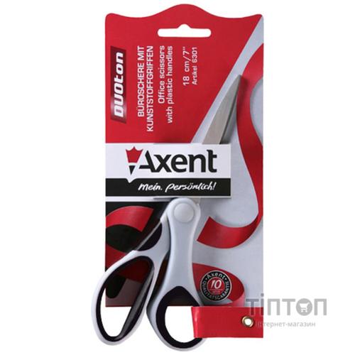 Ножиці Axent Duoton, 18см, gray-black (6301-01-А)