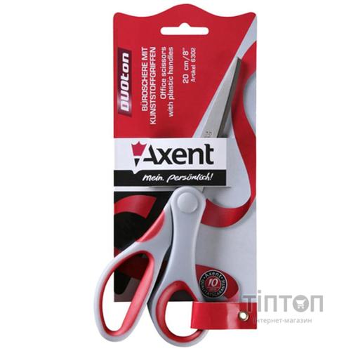 Ножиці Axent Duoton, 20 см, gray-red (6302-06-А)