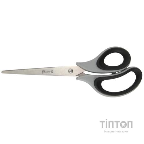 Ножиці Axent Duoton Soft, 21см, gray-black (6102-01-А)