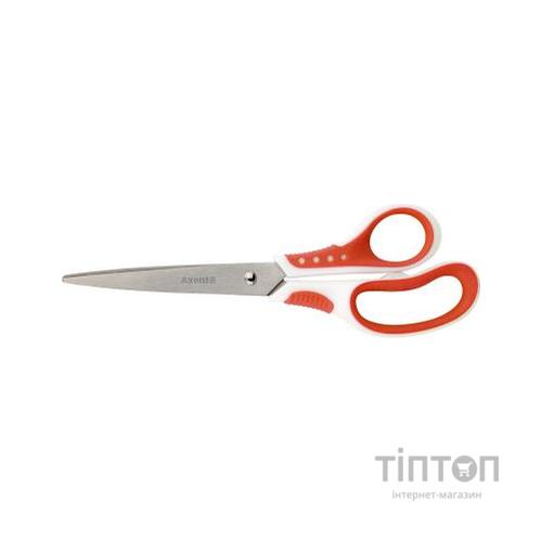Ножиці Axent Shell, 21 cm, white and red (6305-06-A)