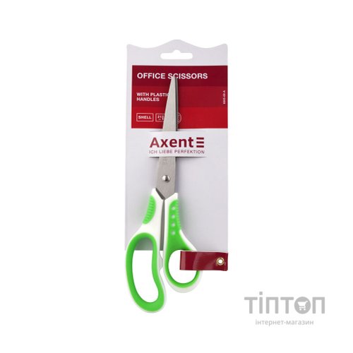 Ножиці Axent Shell, 21 см, біло-салатові (6305-09-A)