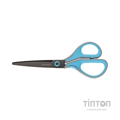 Ножиці Axent Titanium Lite 19 см Cіро-блакитні (6406-05-A)