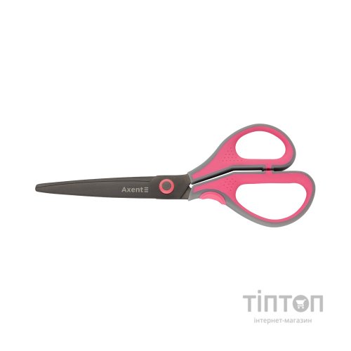 Ножиці Axent Titanium Lite 19 см Сіро-рожеві (6406-02-A)