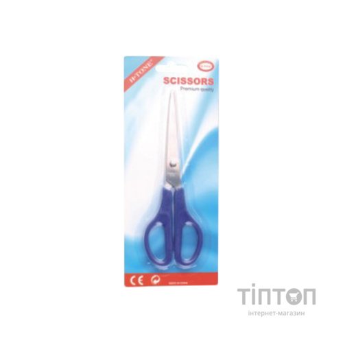 Ножиці H-Tone 165 мм в блістері, чорні (SCIS-HT-JJ40653-165)