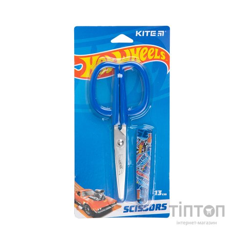 Ножиці Kite дитячі в футлярі Hot Wheels 13 см (HW23-124)