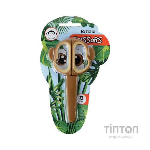 Ножиці Kite дитячі в футлярі Monkey, 13 см (K21-017-03)
