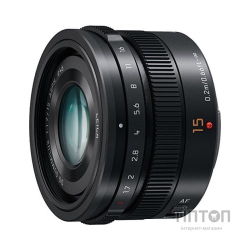 Об'єктив Panasonic Micro 4/3 Lens 15mm f/1.7 ASPH Black (H-X015E9-K)