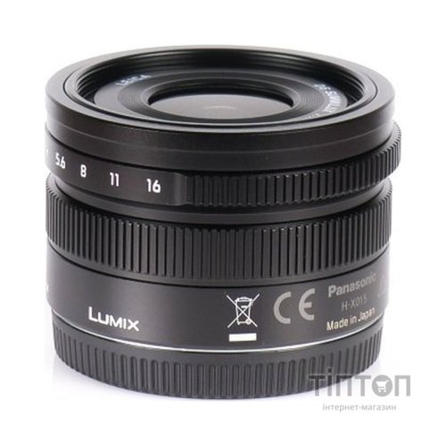 Об'єктив Panasonic Micro 4/3 Lens 15mm f/1.7 ASPH Black (H-X015E9-K)