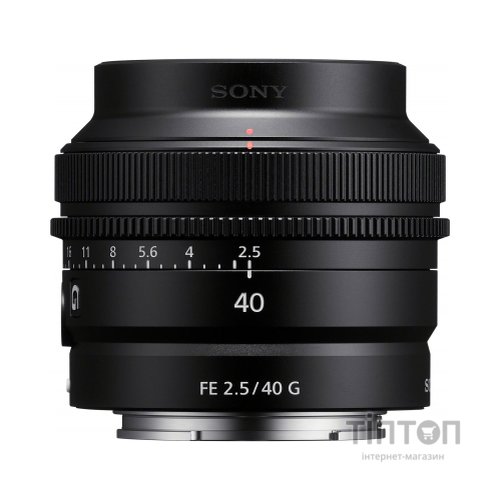 Об'єктив Sony 40mm, f/2.5 G для камер NEX (SEL40F25G.SYX)