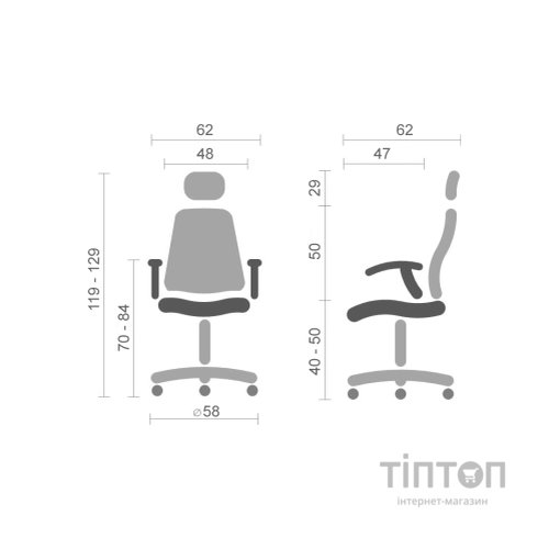 Офісне крісло Barsky Mesh Office BM-10 (BM-10)