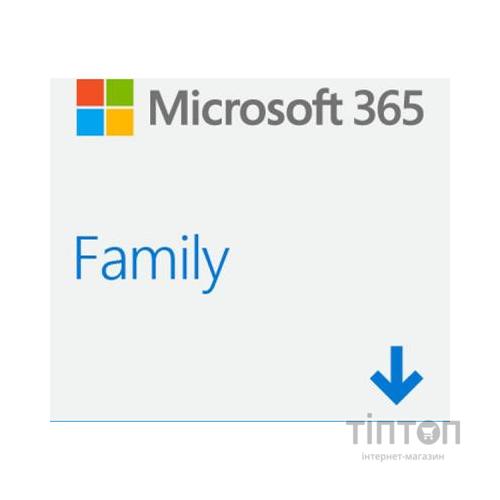 Офісний додаток Microsoft 365 Family 32/64 AllLngSub PKLic 1YR Online CEE Конверт (6GQ-00084-ESD)