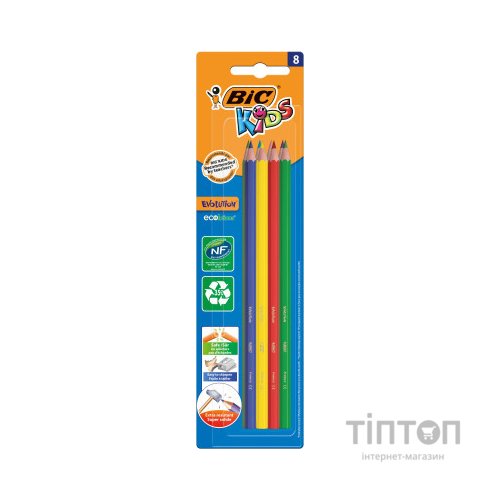 Олівці кольорові Bic Kids Evolution 8 шт (bc9464831)