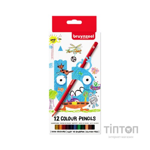 Олівці кольорові Bruynzeel 12 кольорів картонна коробка (8712079421014)