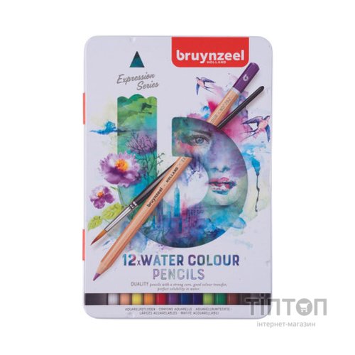 Олівці кольорові Bruynzeel EXPRESSION, акварельні 12 кольорів (8712079424961)