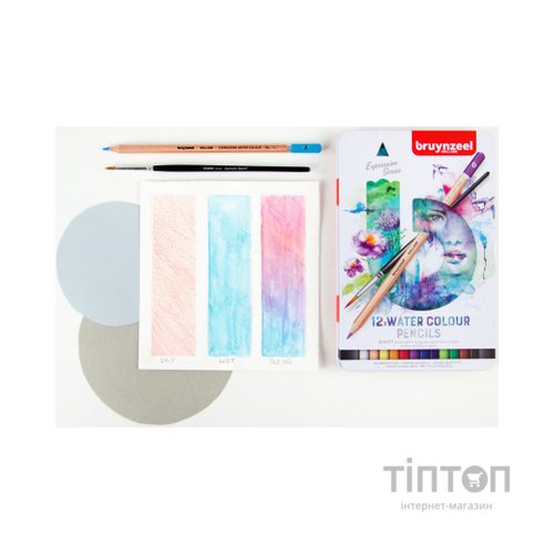 Олівці кольорові Bruynzeel EXPRESSION, акварельні 12 кольорів (8712079424961)