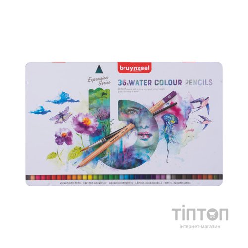Олівці кольорові Bruynzeel EXPRESSION, акварельні 36 кольорів (8712079424985)