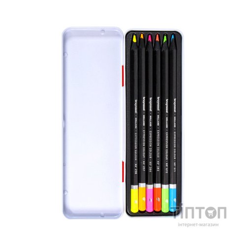 Олівці кольорові Bruynzeel EXPRESSION NEON, 6 кольорів (8712079468408)