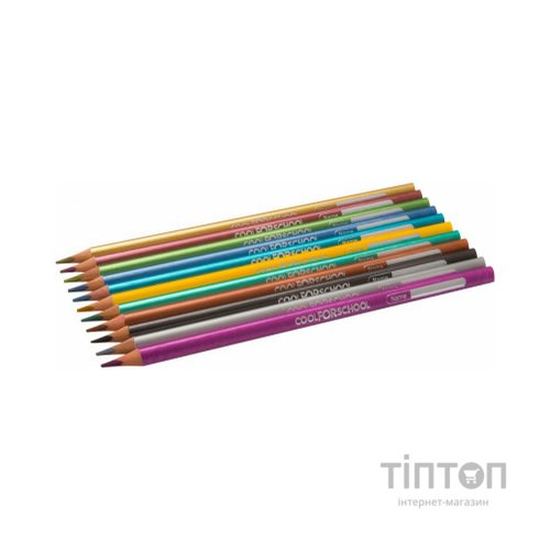 Олівці кольорові Cool For School Metallic 12 кольорів (CF15168)