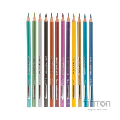 Олівці кольорові Cool For School Metallic 12 кольорів (CF15168)