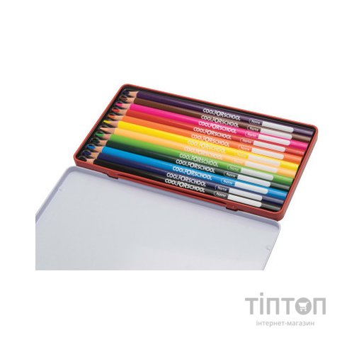 Олівці кольорові Cool For School Premium тригранні, 12 кольорів (CF15177)