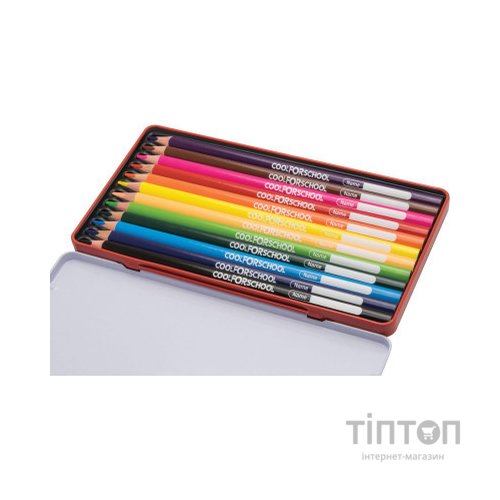 Олівці кольорові Cool For School Premium тригранні, 12 кольорів (CF15178)