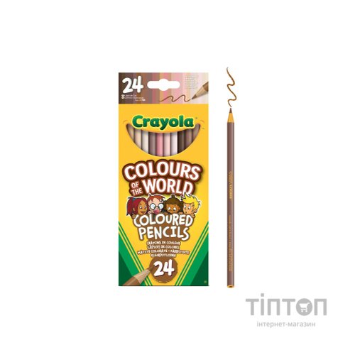 Олівці кольорові Crayola Colours of the World 24 шт (68-4607)
