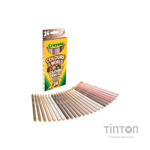 Олівці кольорові Crayola Colours of the World 24 шт (68-4607)