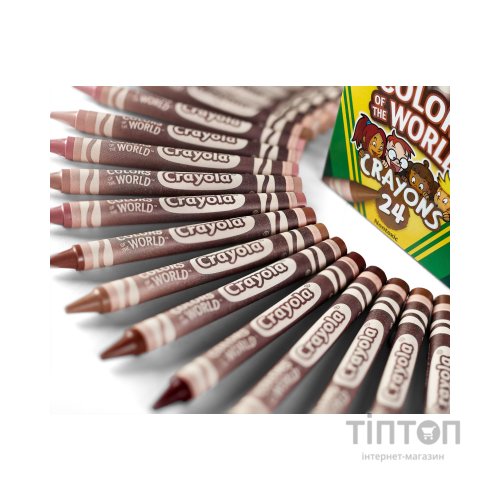 Олівці кольорові Crayola Colours of the World воскові 24 шт (52-0114)