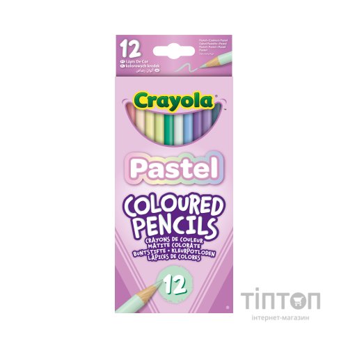 Олівці кольорові Crayola пастельні 12 шт (68-3366)