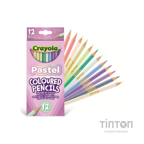 Олівці кольорові Crayola пастельні 12 шт (68-3366)