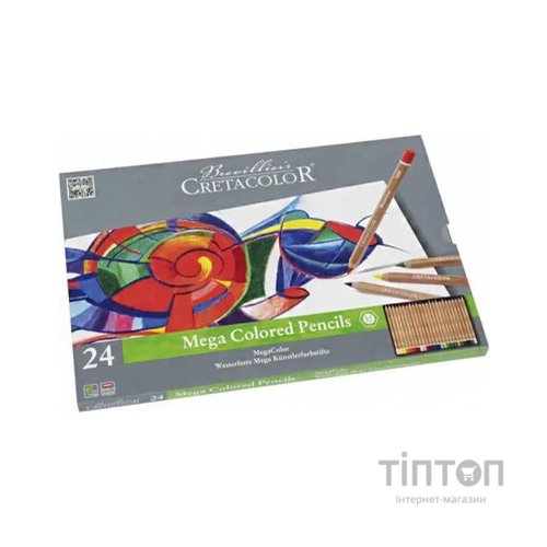Олівці кольорові Cretacolor Megacolor 24 кольори (9014400280887)